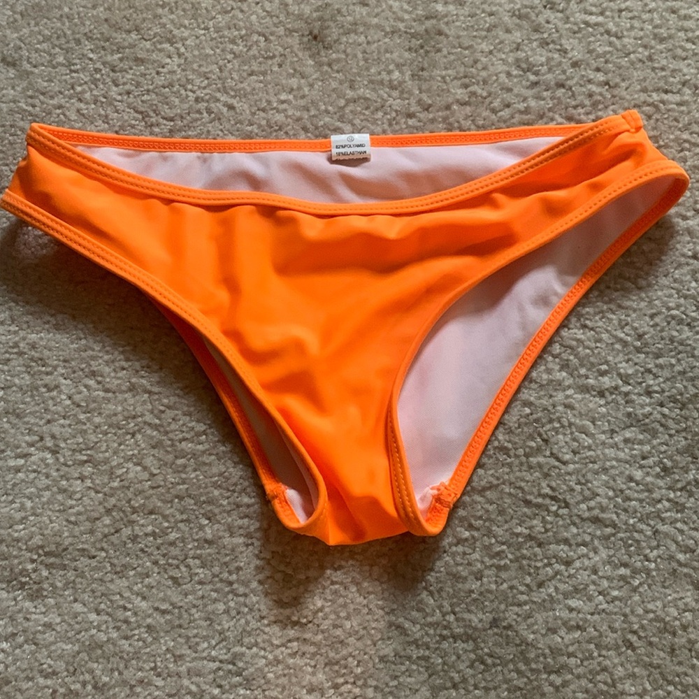 Neon orange bikini bottom